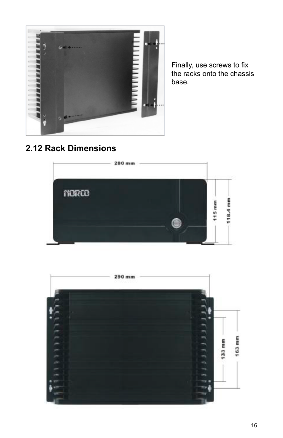 12 rack dimensions | Habey BIS-6590 User Manual | Page 21 / 50