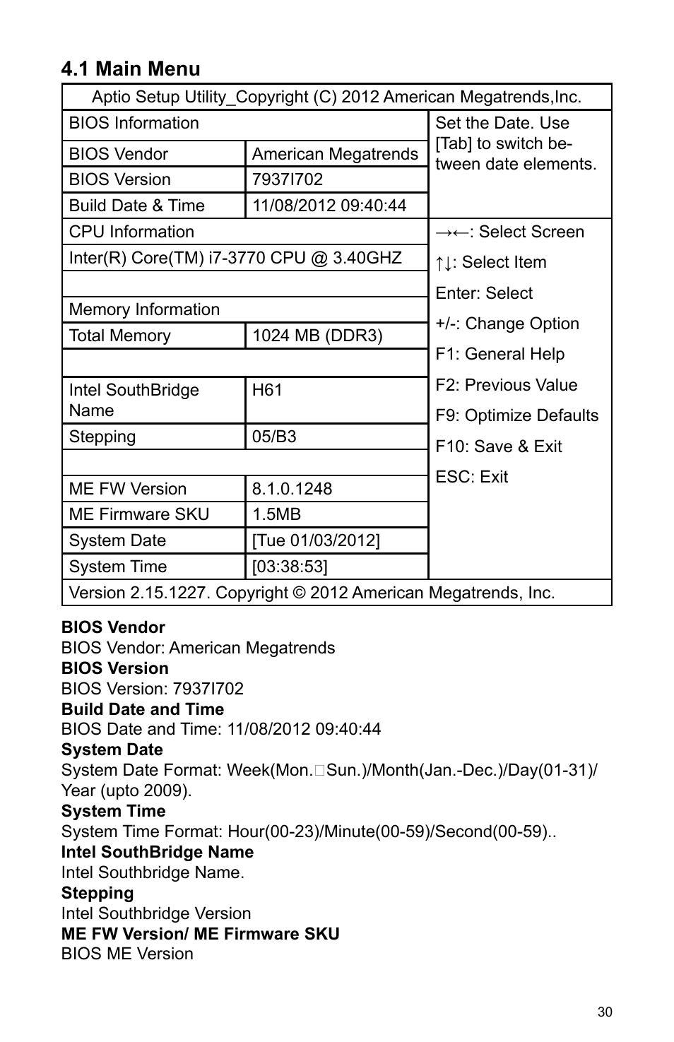 1 main menu | Habey BIS-6590 User Manual | Page 35 / 50