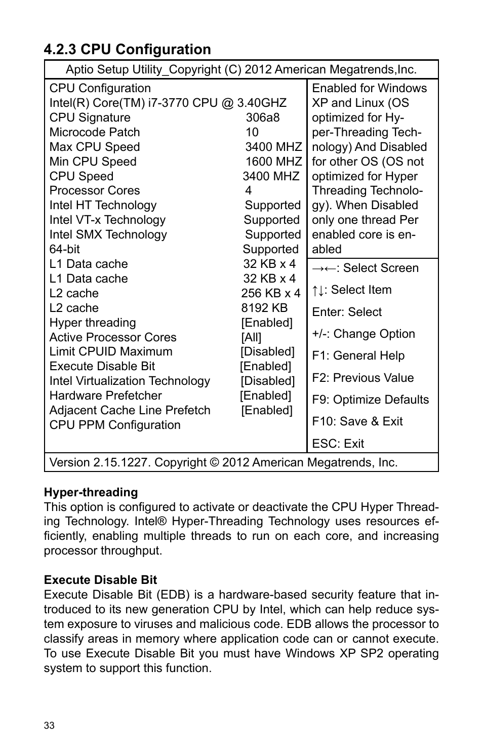 3 cpu configuration | Habey BIS-6590 User Manual | Page 38 / 50