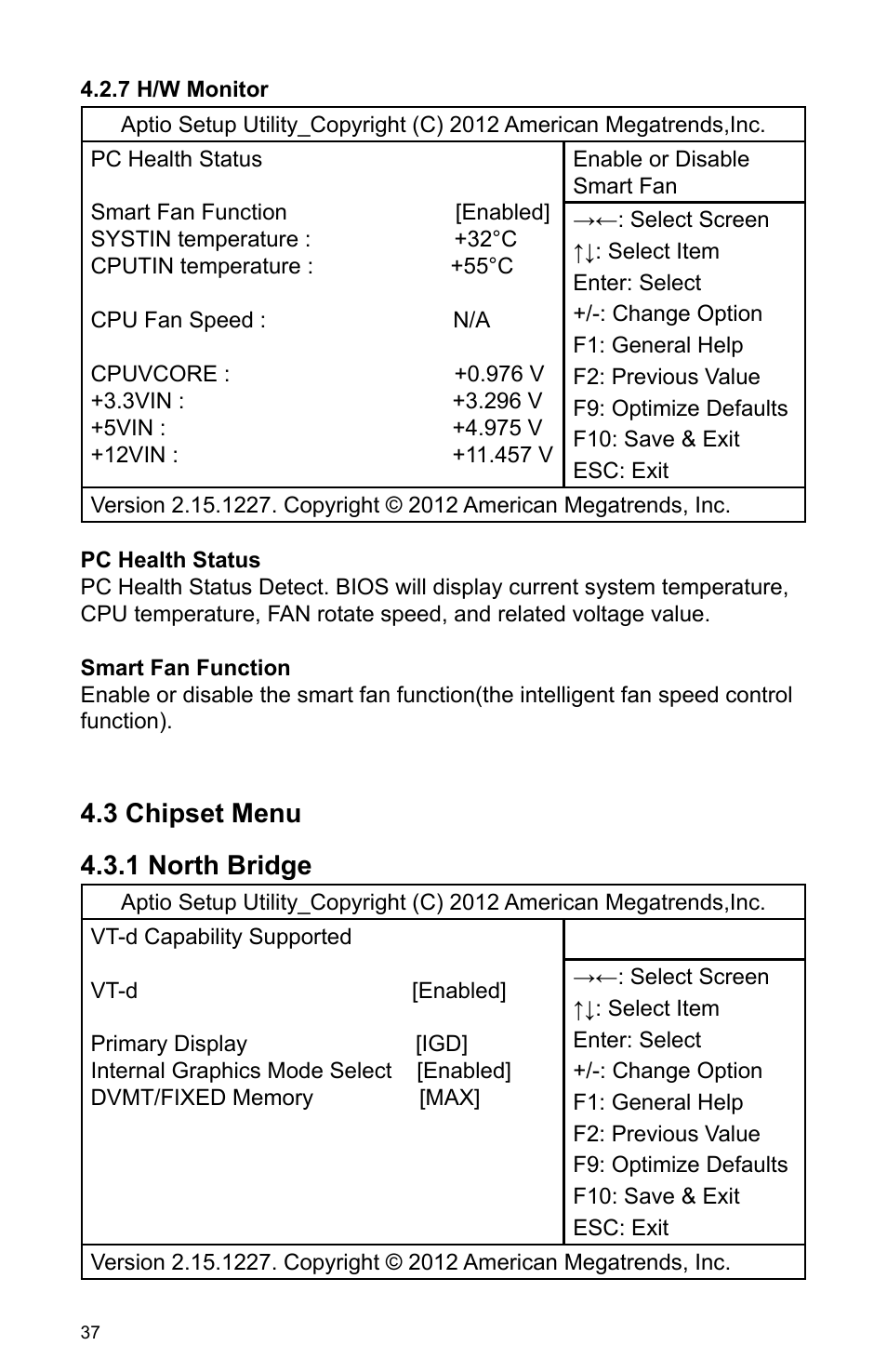 1 north bridge, 3 chipset menu | Habey BIS-6590 User Manual | Page 42 / 50