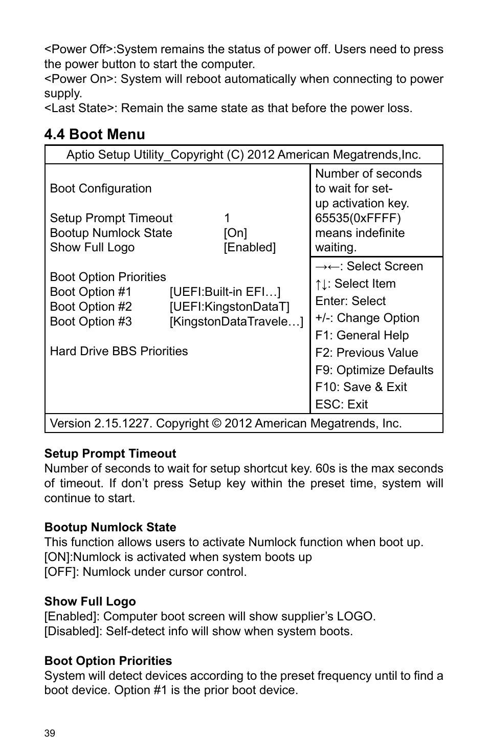 4 boot menu | Habey BIS-6590 User Manual | Page 44 / 50