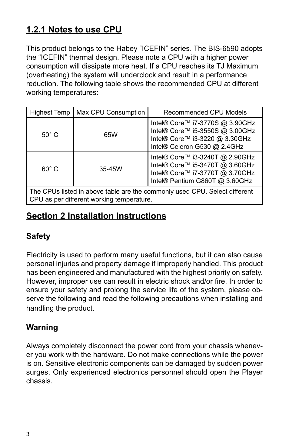 Habey BIS-6590 User Manual | Page 8 / 50