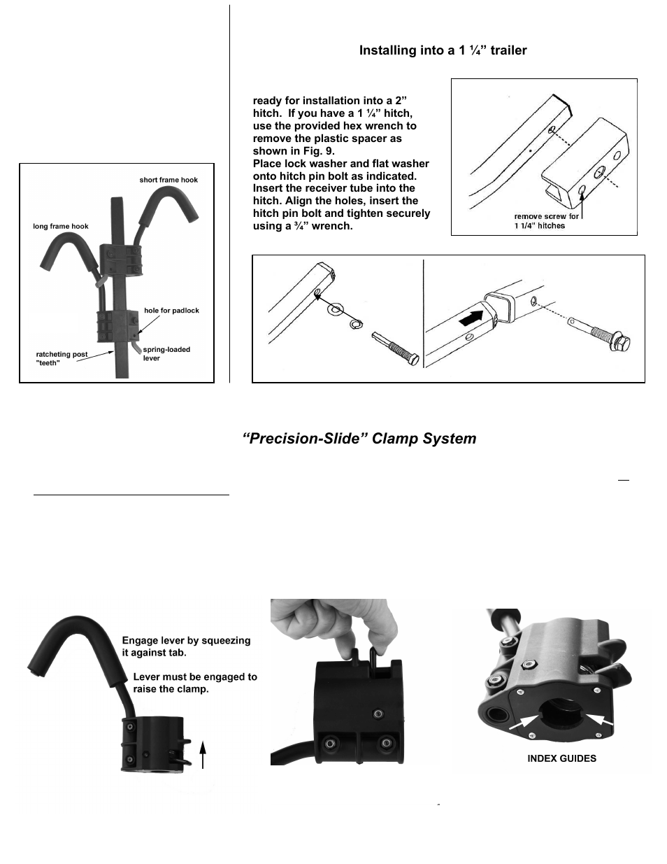 Hollywood Racks HR1000 SportRider 2 bike User Manual | Page 3 / 9