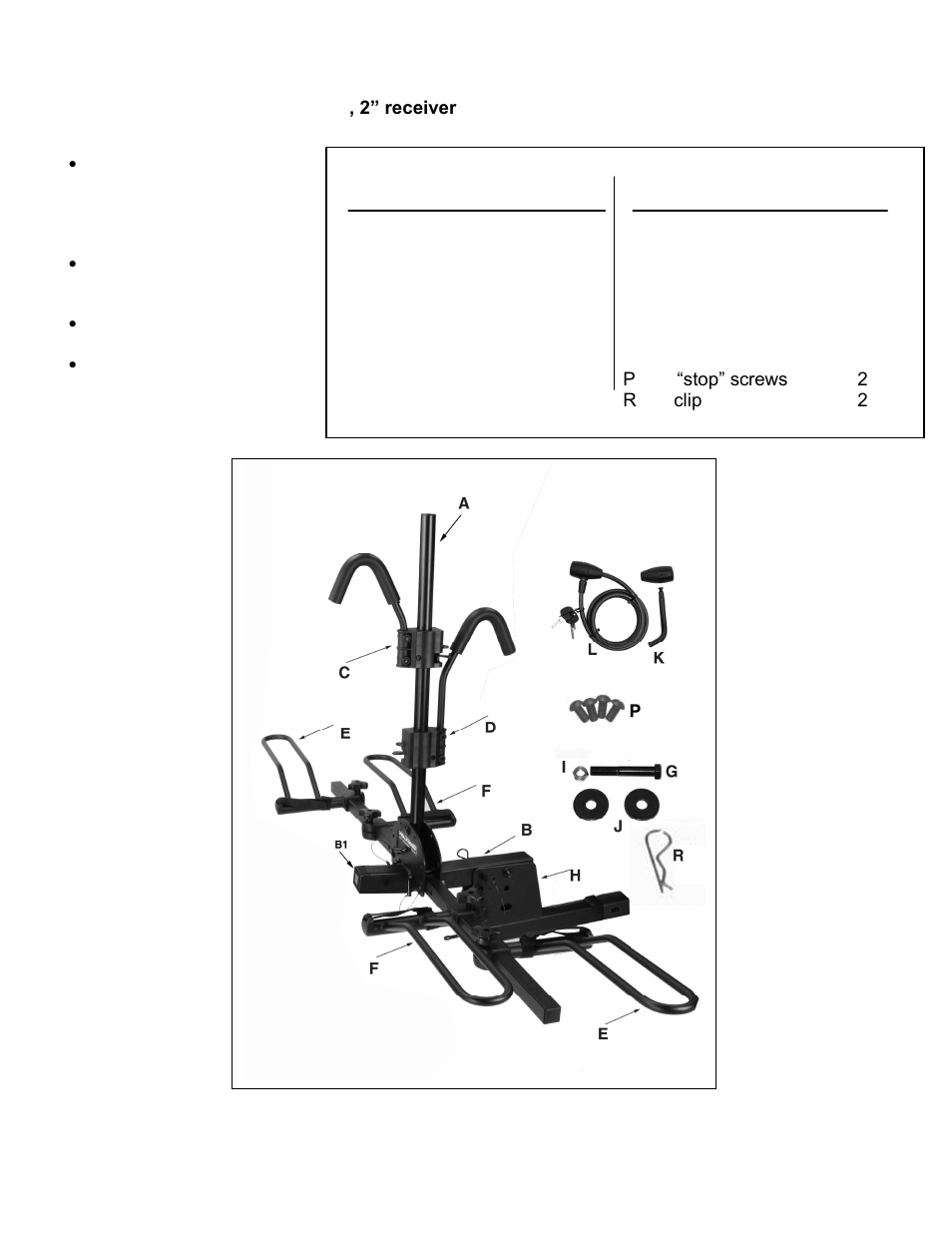 Hollywood Racks HR1450 SportRider SE User Manual | 6 pages