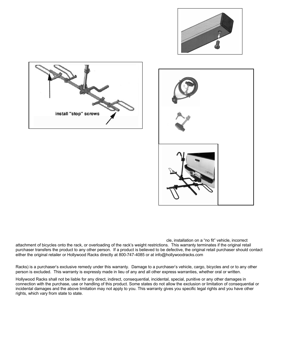 Double check before driving off | Hollywood Racks HR1000R SportRider 2 Recumbent User Manual | Page 8 / 8