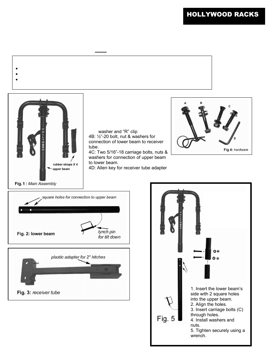 Hollywood Racks HR2500 Commuter User Manual | 4 pages