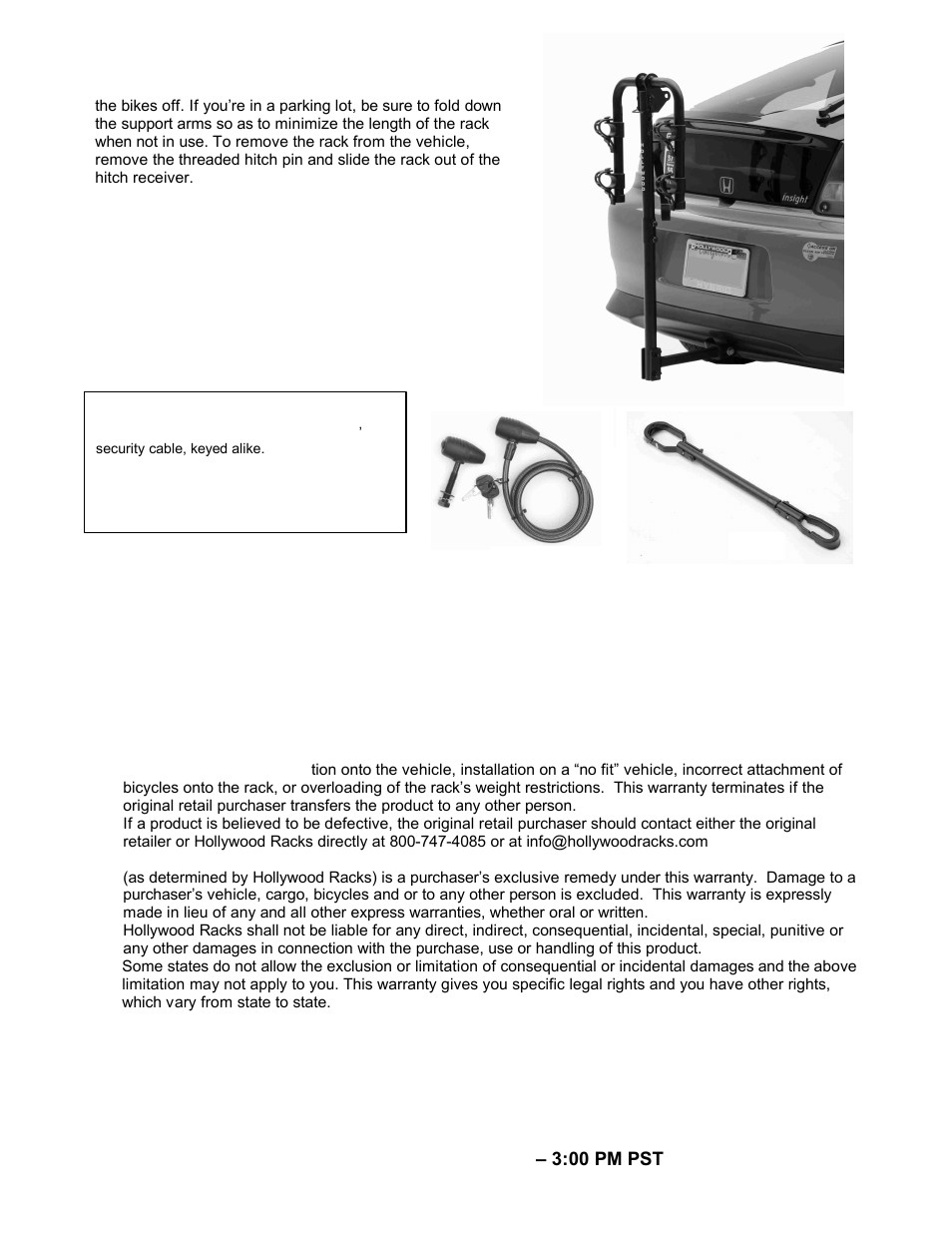 Hollywood Racks HR2500 Commuter User Manual | Page 4 / 4