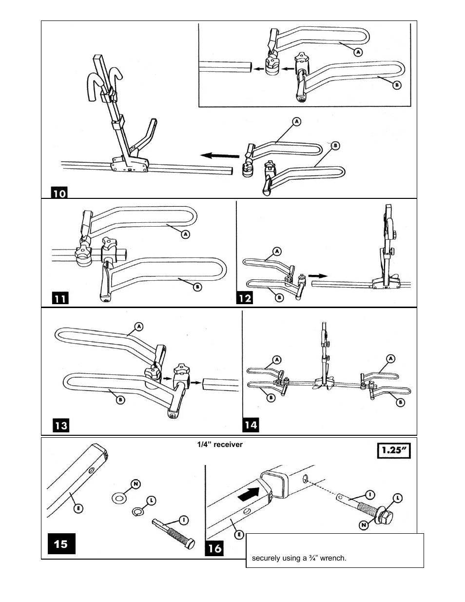 Hollywood Racks HR1000 SportRider 2 bike version 2 User Manual | Page 3 / 6