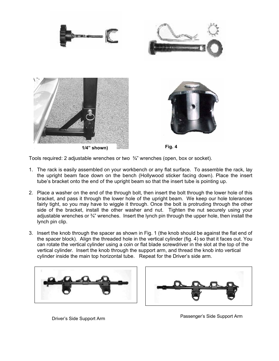 Hollywood Racks HR8100 Traveler 2 arm User Manual | Page 2 / 4