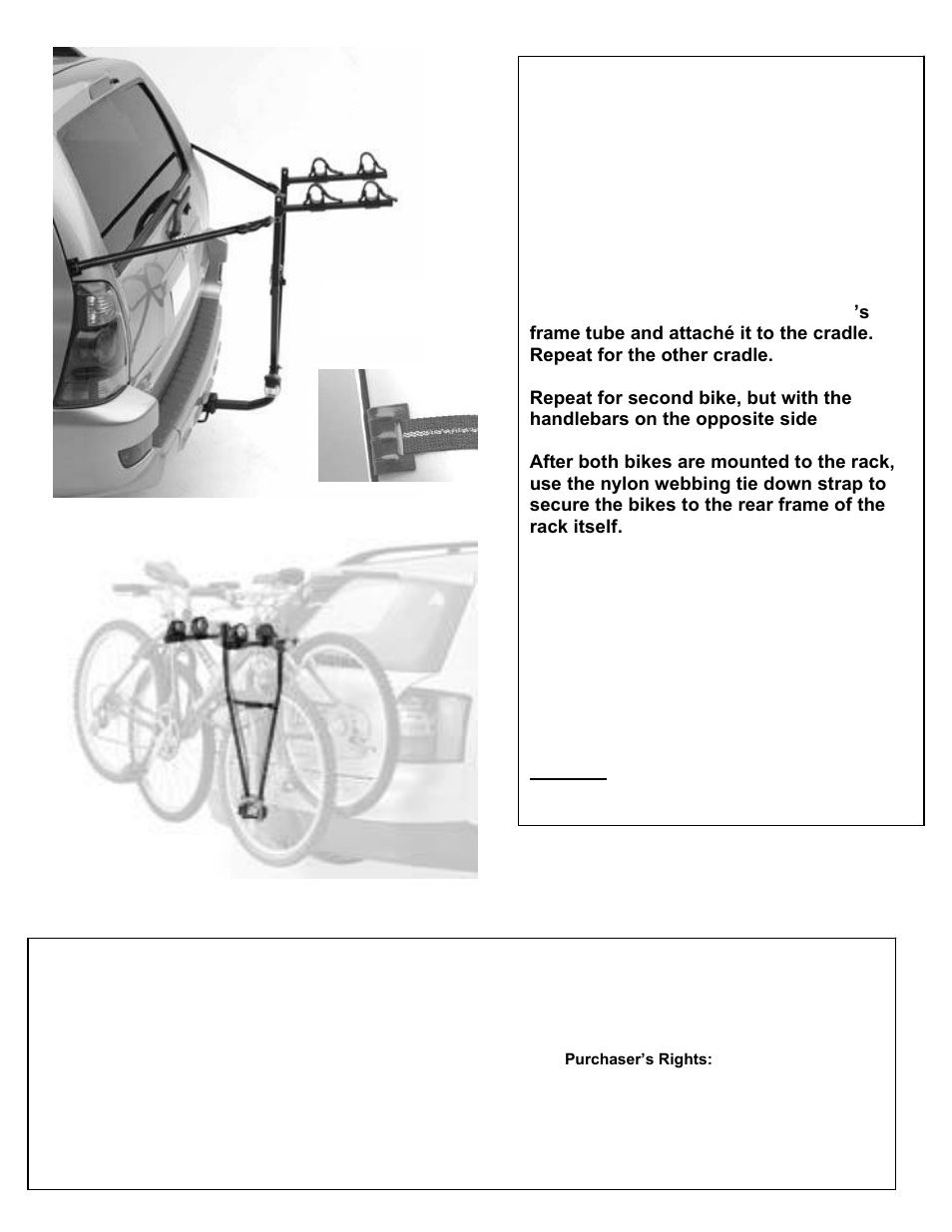 Hollywood Racks HR150 2 Bike Tow Ball User Manual | Page 2 / 2