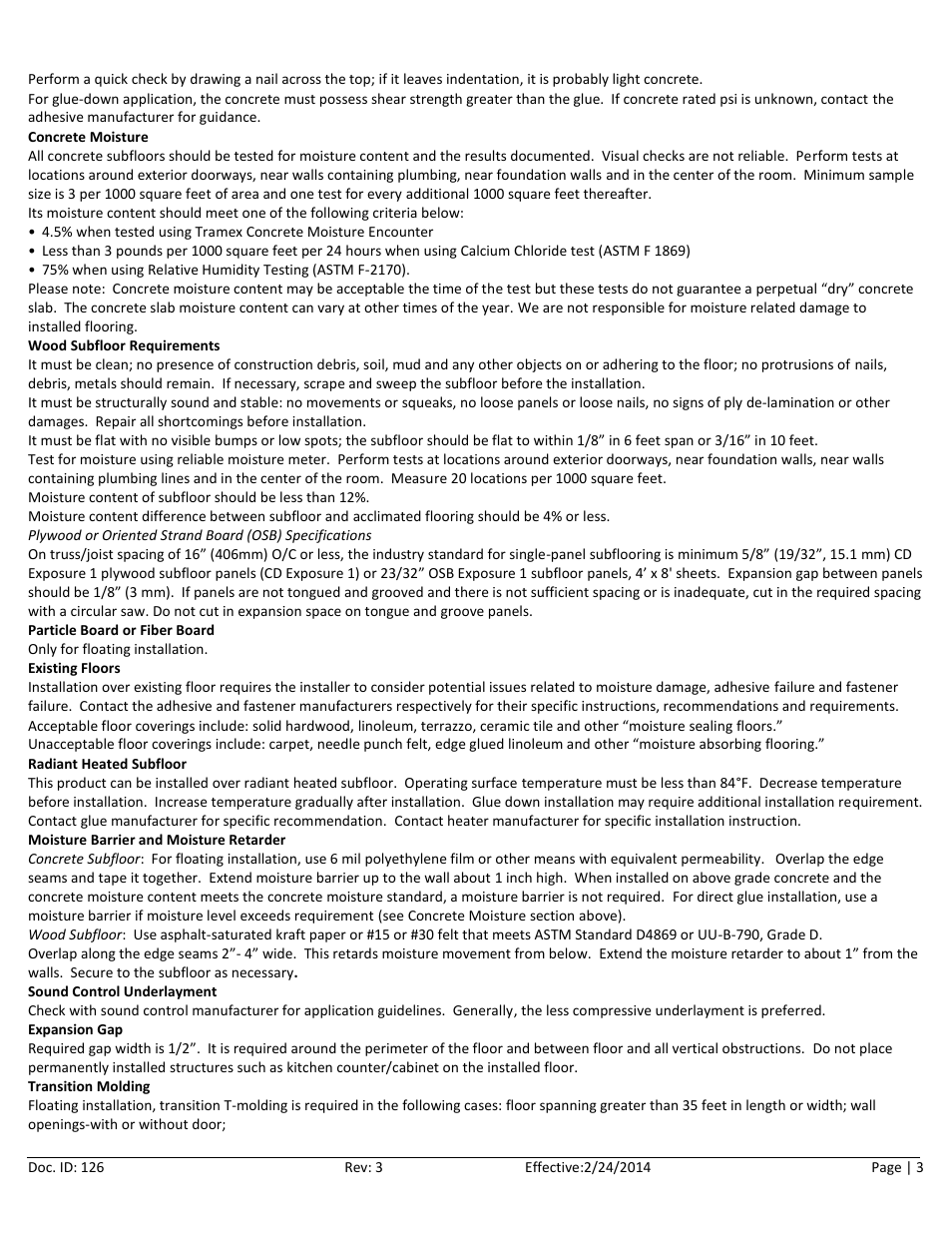 Home Legend Engineered HDF Click User Manual | Page 3 / 11