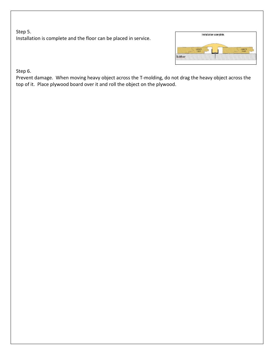 Home Legend Laminate and Cork Hard Surface Reducers User Manual | Page 6 / 8
