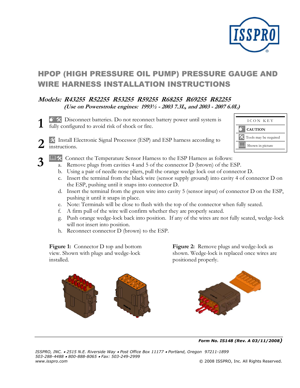 ISSPRO R82255 User Manual | 2 pages