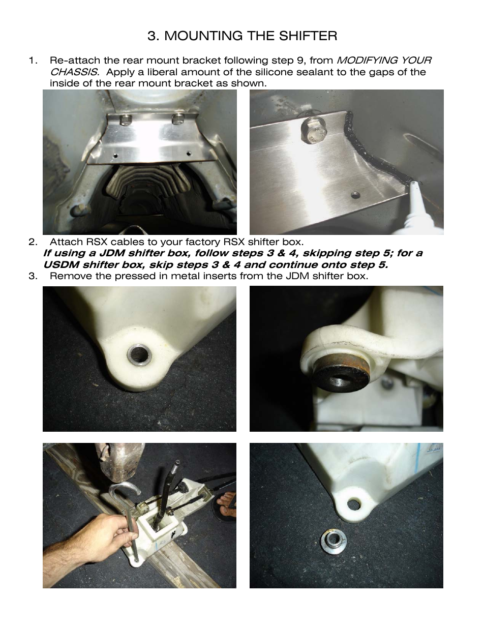 Mounting the shifter | Karcepts KSM01 User Manual | Page 11 / 17