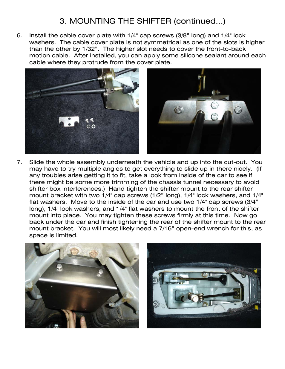 Mounting the shifter (continued…) | Karcepts KSM01 User Manual | Page 13 / 17