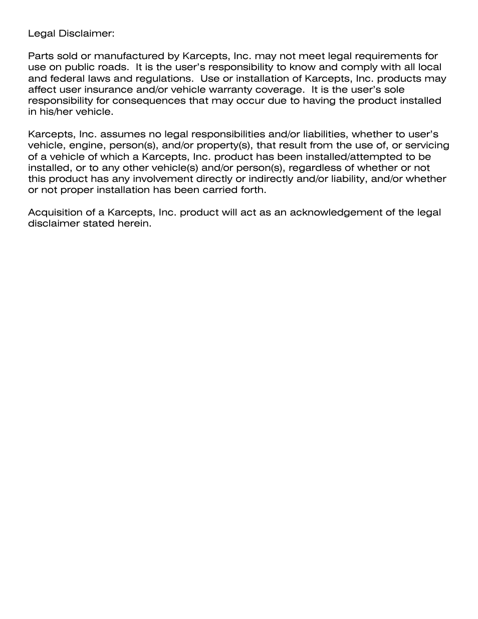 Karcepts KSM01 User Manual | Page 17 / 17