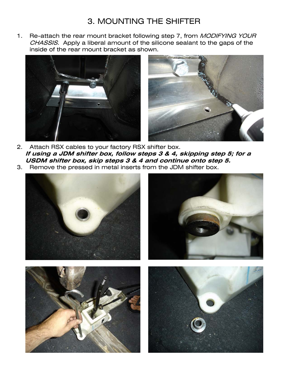 Mounting the shifter | Karcepts KSM03 User Manual | Page 12 / 18
