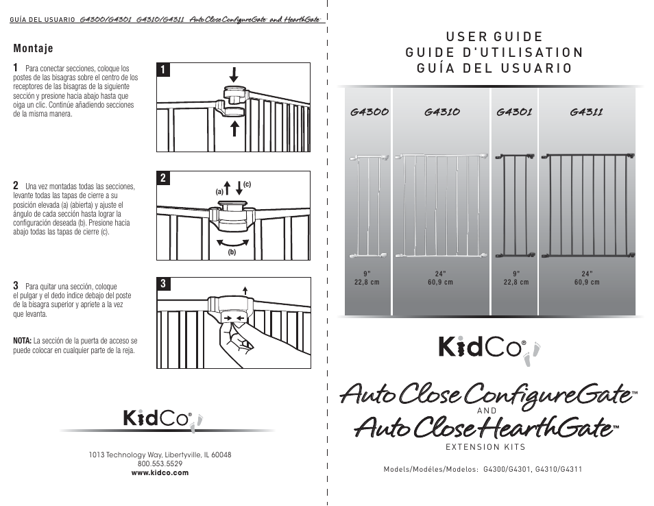 Kidco G4311 User Manual | 2 pages