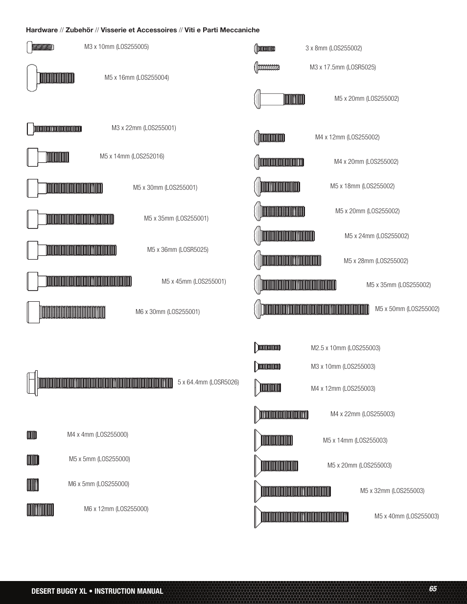 Losi LOS05001 User Manual | Page 65 / 86