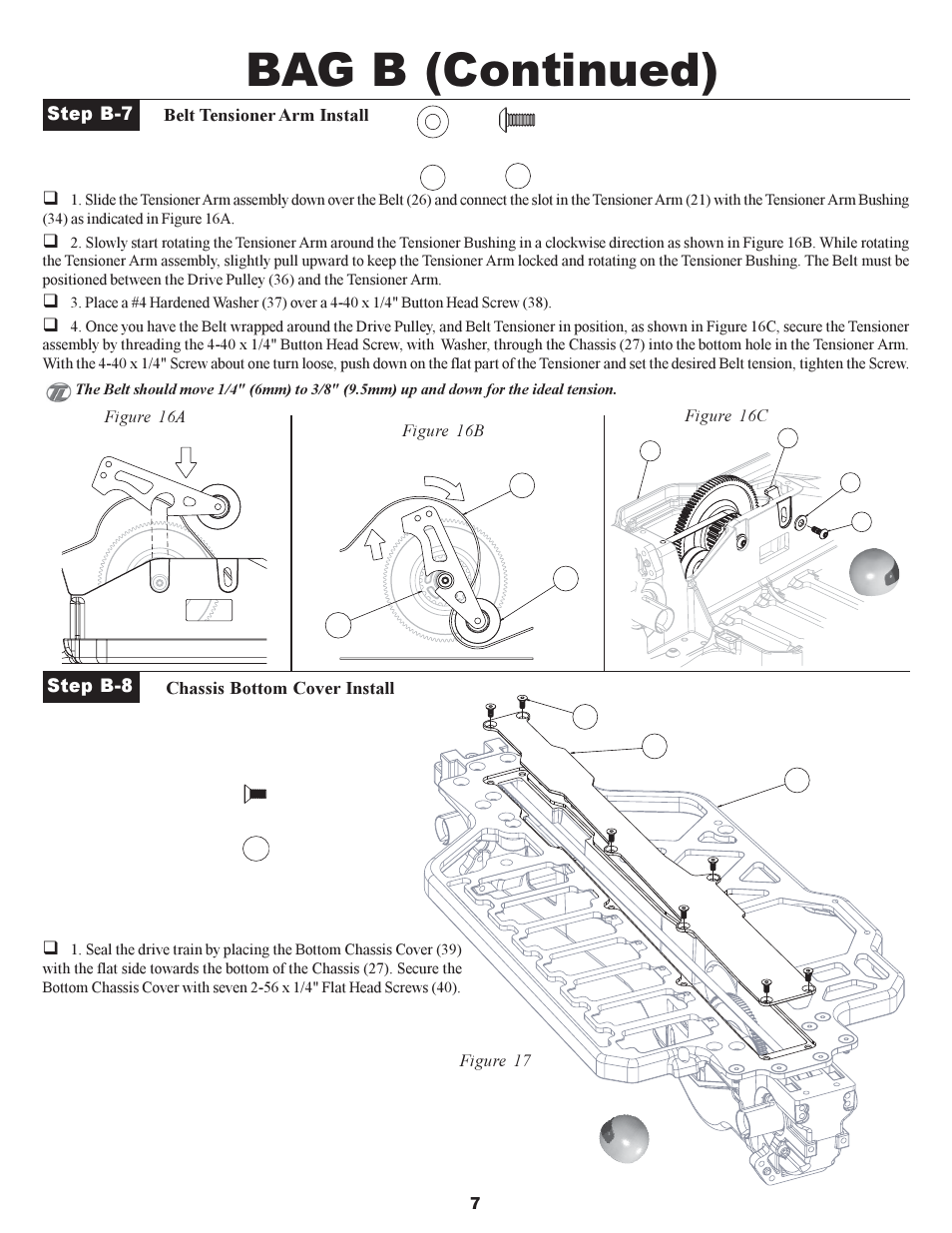 Bag b (continued) | Losi XXX-S Sport User Manual | Page 10 / 40