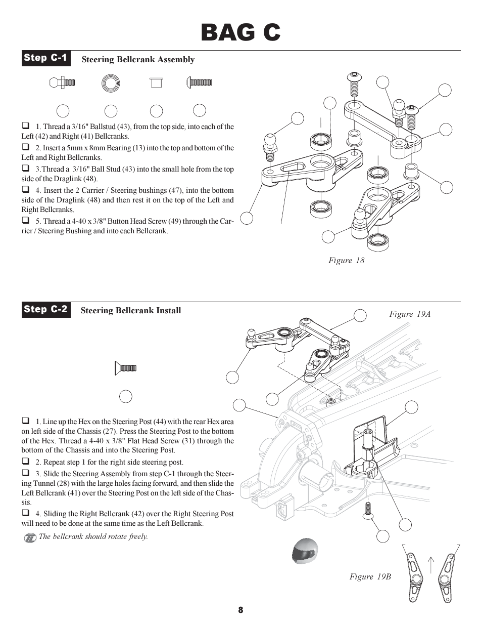 Bag c | Losi XXX-S Sport User Manual | Page 11 / 40