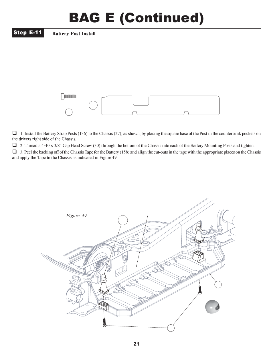 Bag e (continued) | Losi XXX-S Sport User Manual | Page 24 / 40