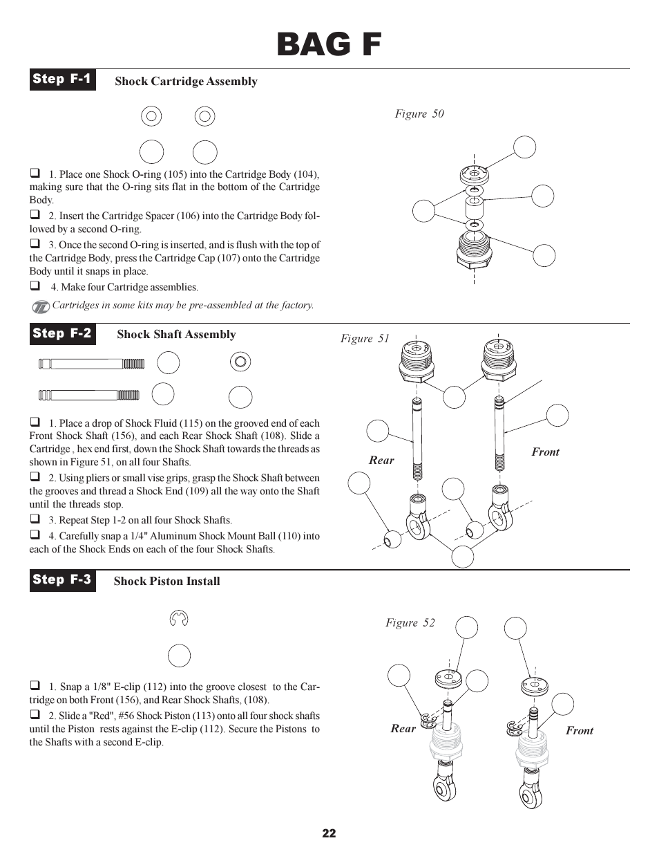Bag f | Losi XXX-S Sport User Manual | Page 25 / 40