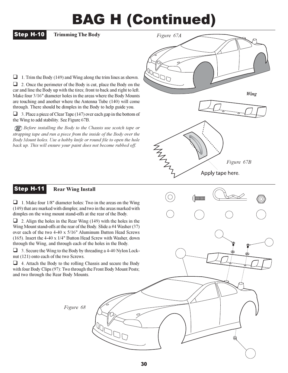 Bag h (continued) | Losi XXX-S Sport User Manual | Page 33 / 40