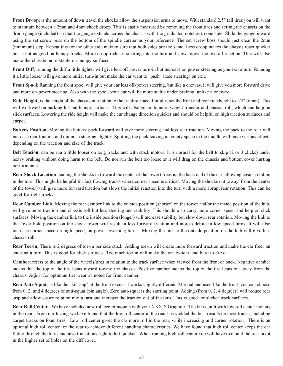Losi XXX-S Sport User Manual | Page 36 / 40