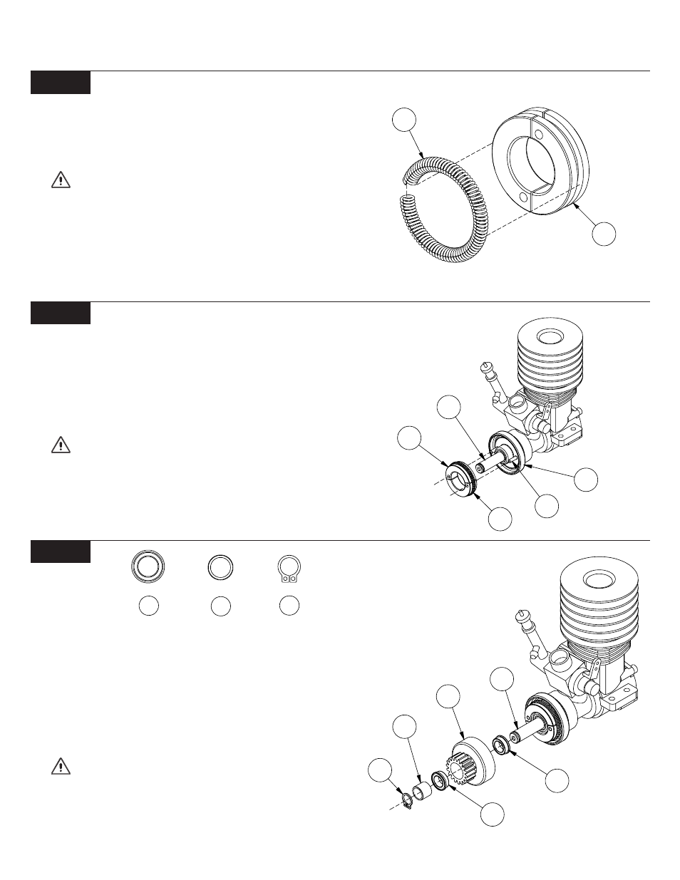 Engine installation, Continued) | Losi LOSA0887 Manual User Manual | Page 36 / 64