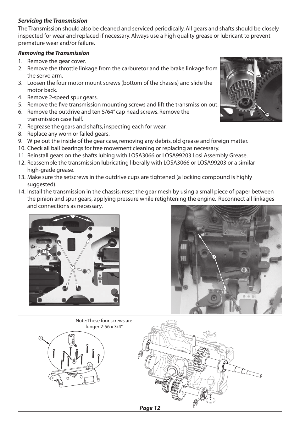 Losi LOSB0020 User Manual | Page 12 / 28