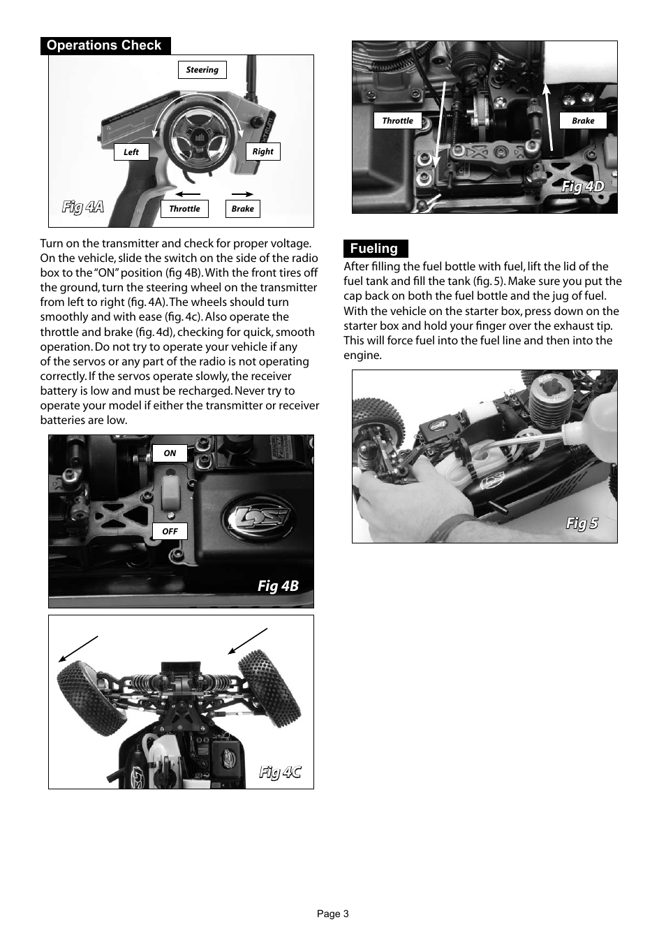 Losi LOSB0084 Getting Started Guide User Manual | Page 3 / 4