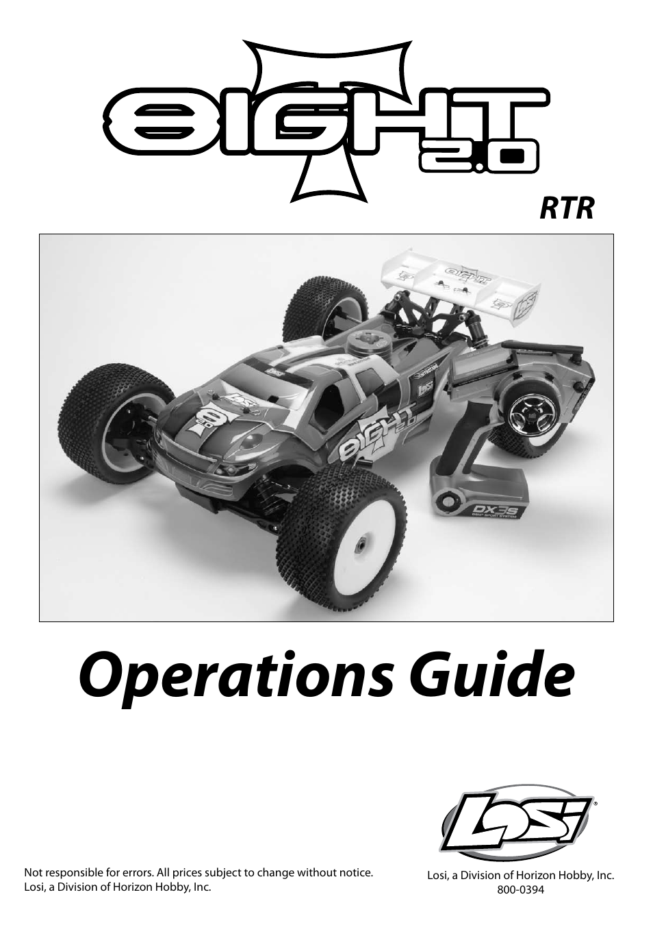 Losi LOSB0085 Manual User Manual | 12 pages
