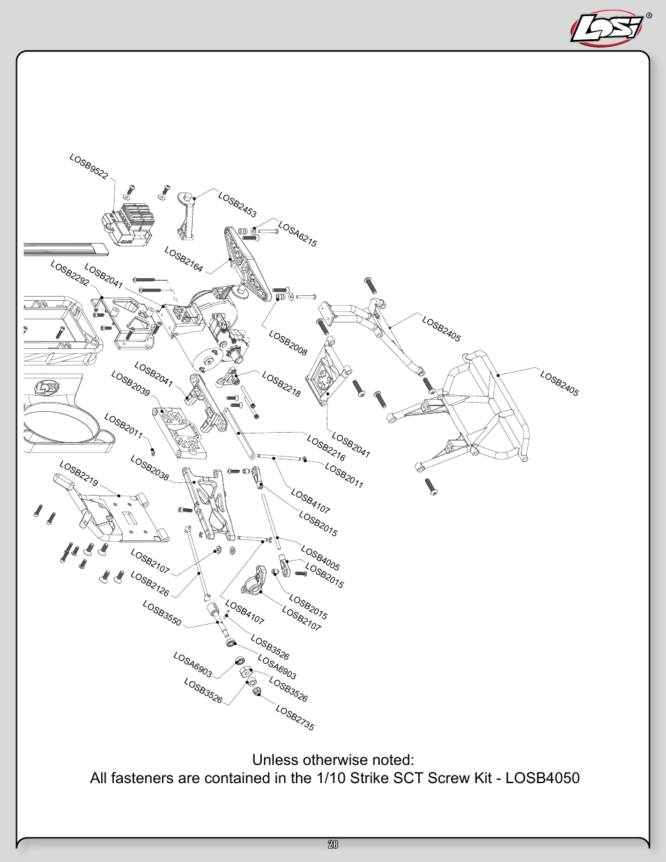 Losi LOSB0105BD User Manual | Page 28 / 36