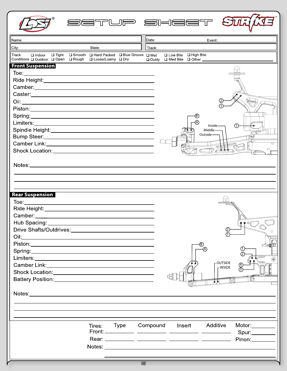Losi LOSB0105BD User Manual | Page 35 / 36