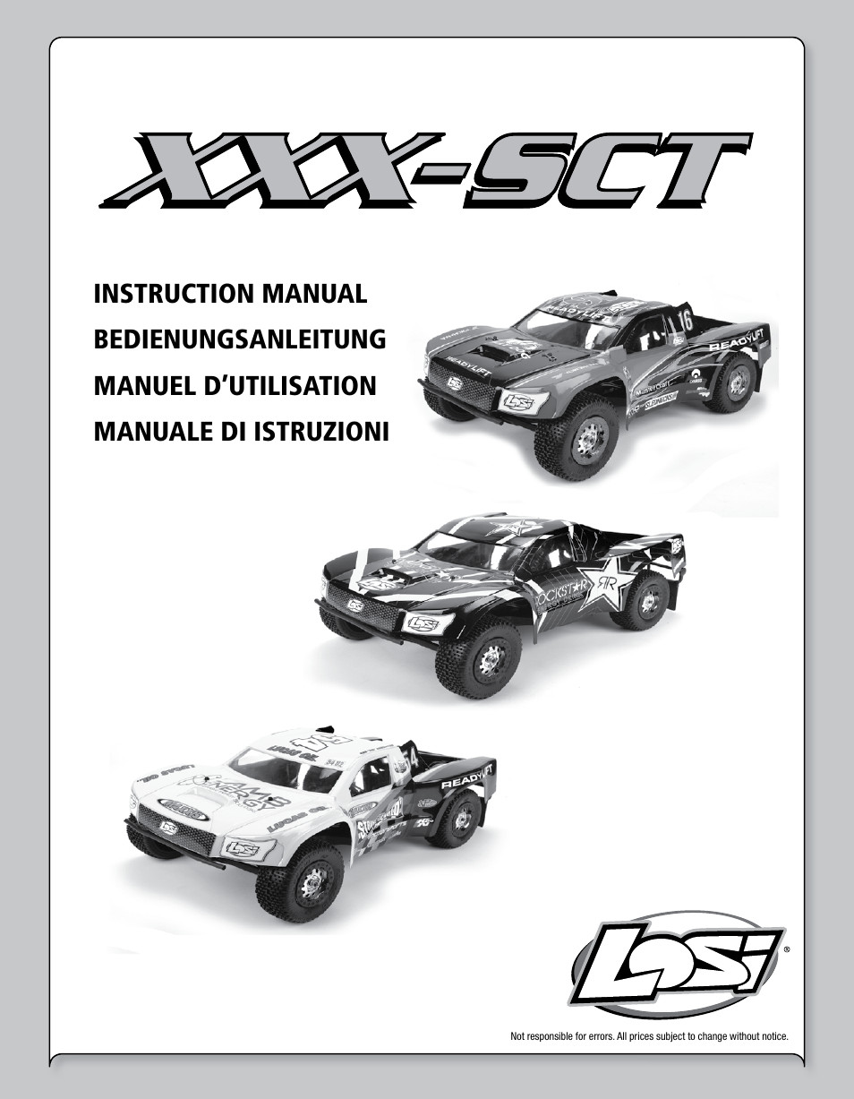 Losi LOSB0109 User Manual | 56 pages