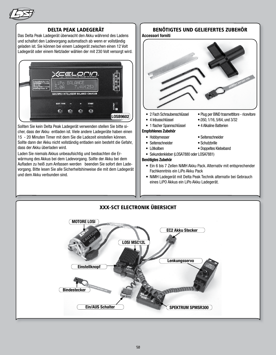 Losi LOSB0109 User Manual | Page 16 / 56