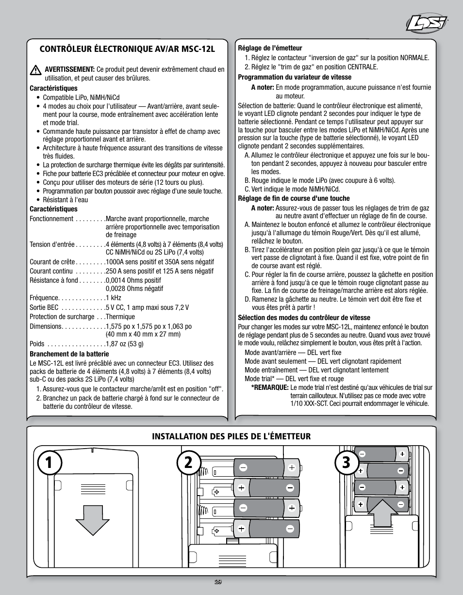 Losi LOSB0109 User Manual | Page 29 / 56