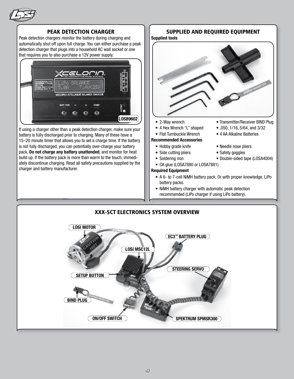 Losi LOSB0109 User Manual | Page 4 / 56