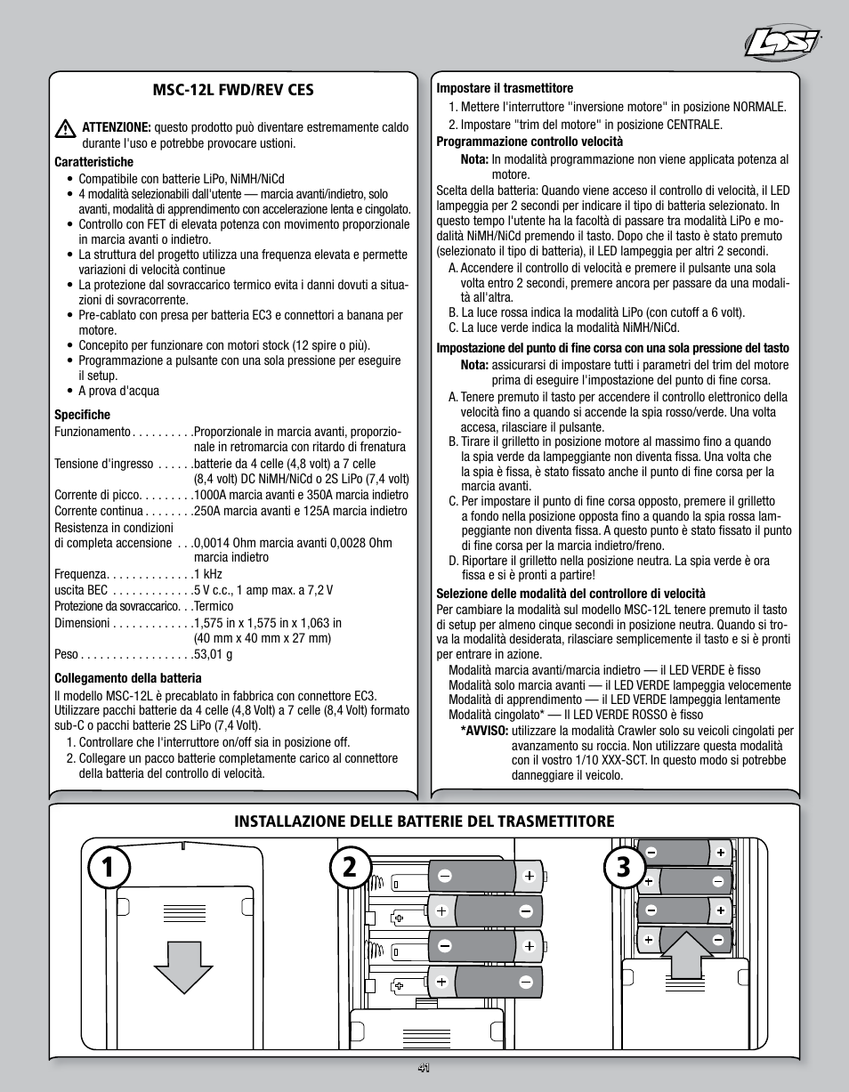 Losi LOSB0109 User Manual | Page 41 / 56