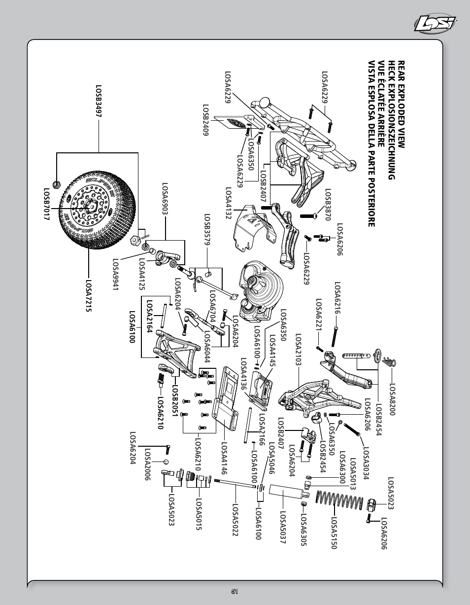 Losi LOSB0109 User Manual | Page 51 / 56