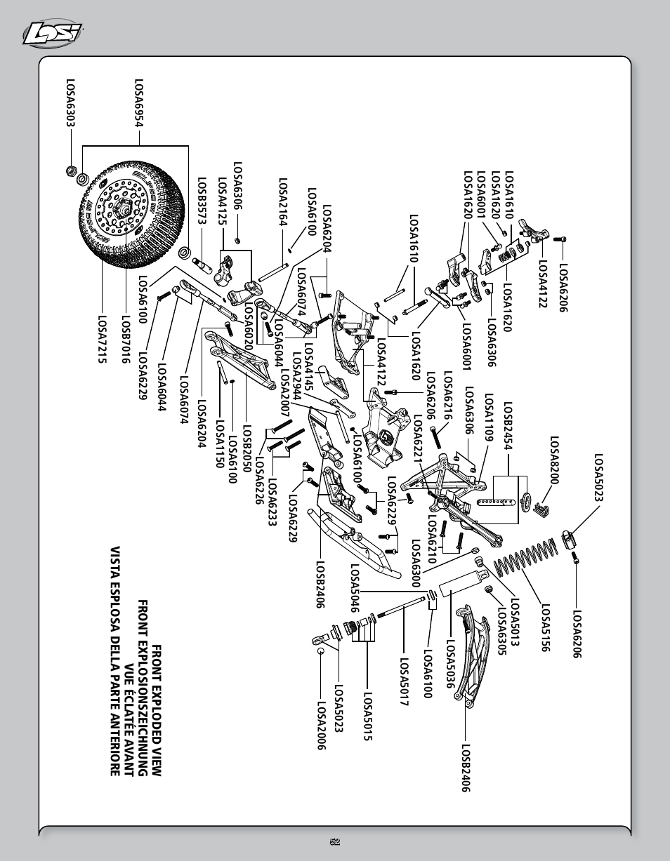 Losi LOSB0109 User Manual | Page 52 / 56