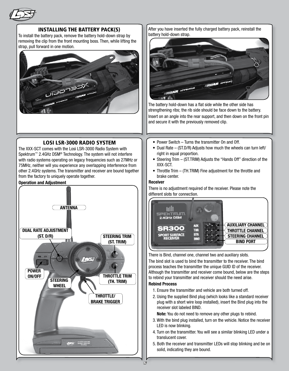 Losi LOSB0109 User Manual | Page 6 / 56