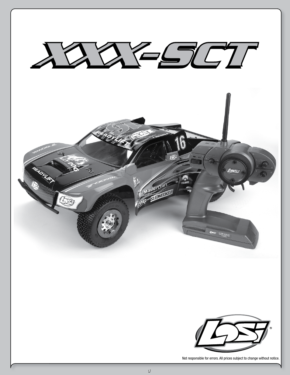 Losi LOSB0109JS User Manual | 20 pages