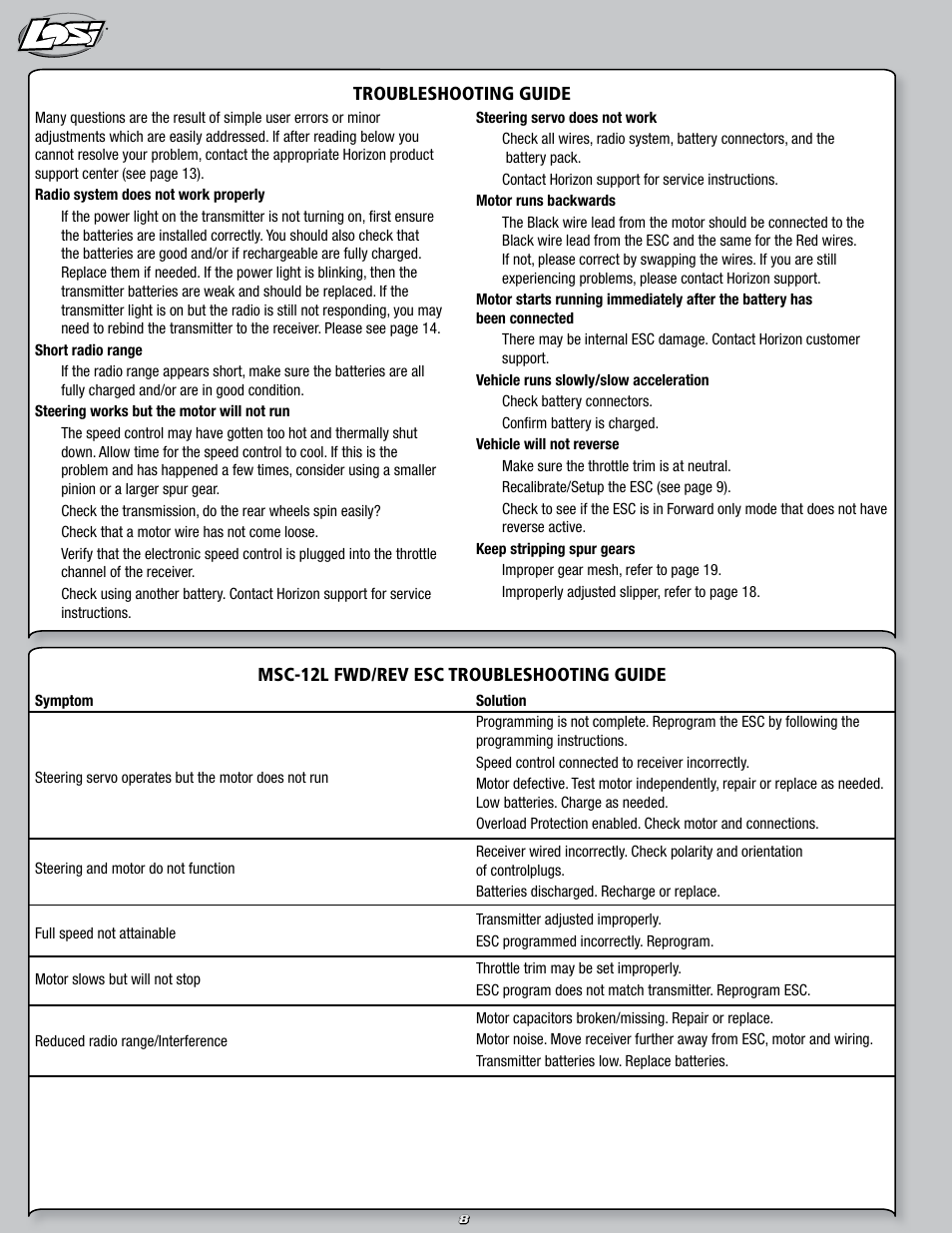 Losi LOSB0109JS User Manual | Page 8 / 20
