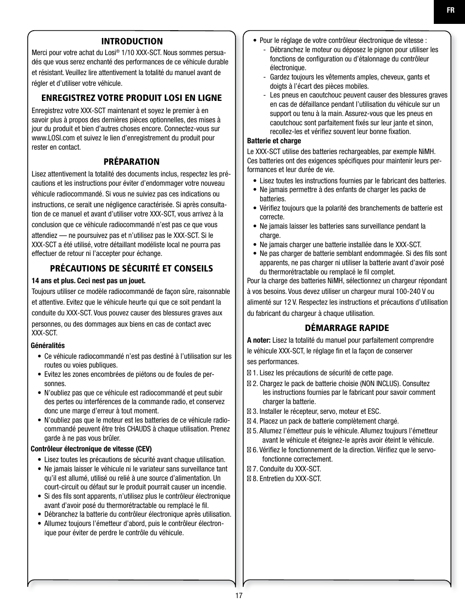 Losi LOSB0113 User Manual | Page 17 / 44