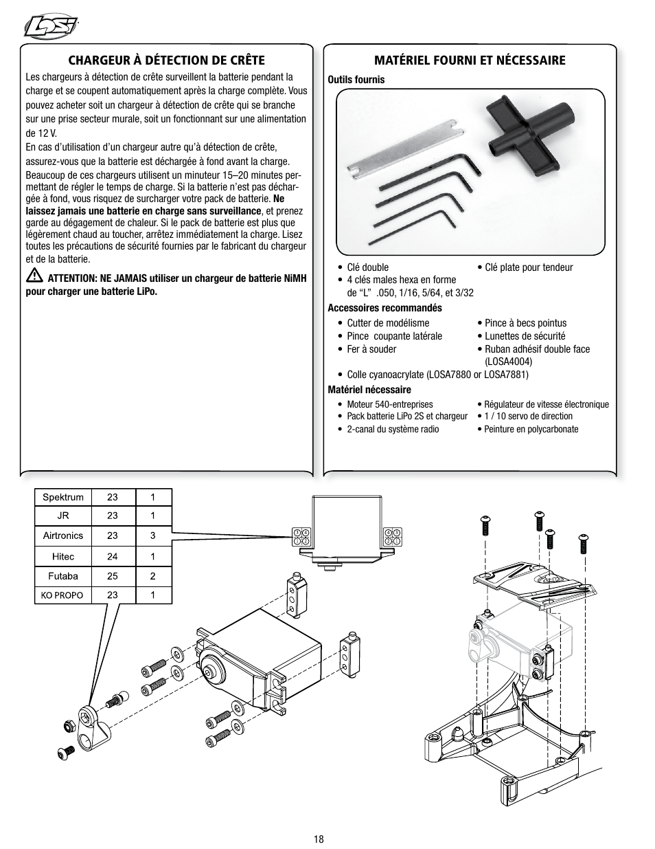Losi LOSB0113 User Manual | Page 18 / 44