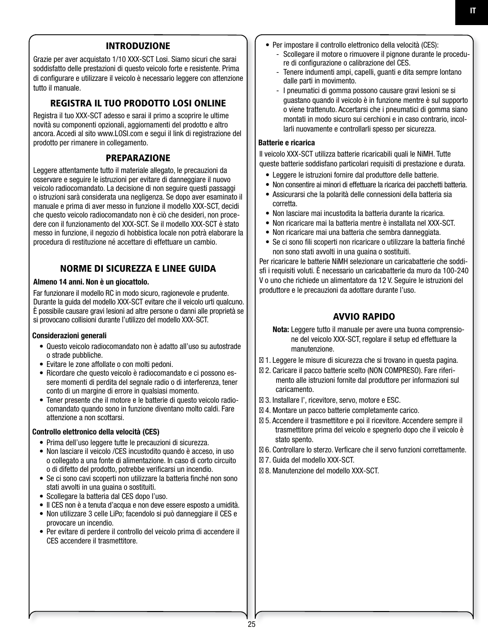 Losi LOSB0113 User Manual | Page 25 / 44