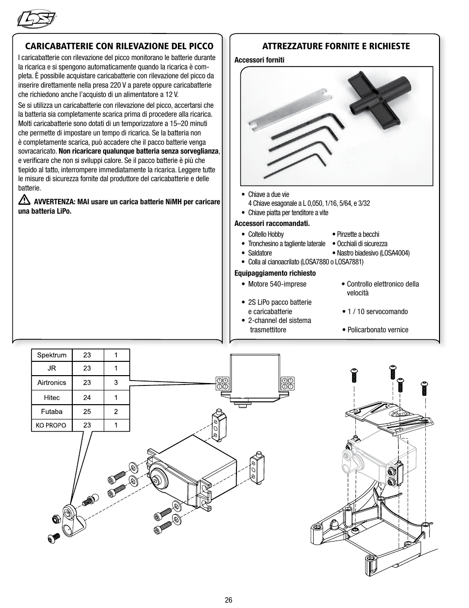 Losi LOSB0113 User Manual | Page 26 / 44