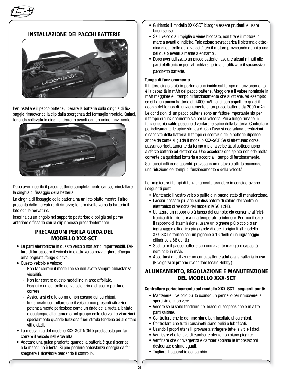 Losi LOSB0113 User Manual | Page 28 / 44